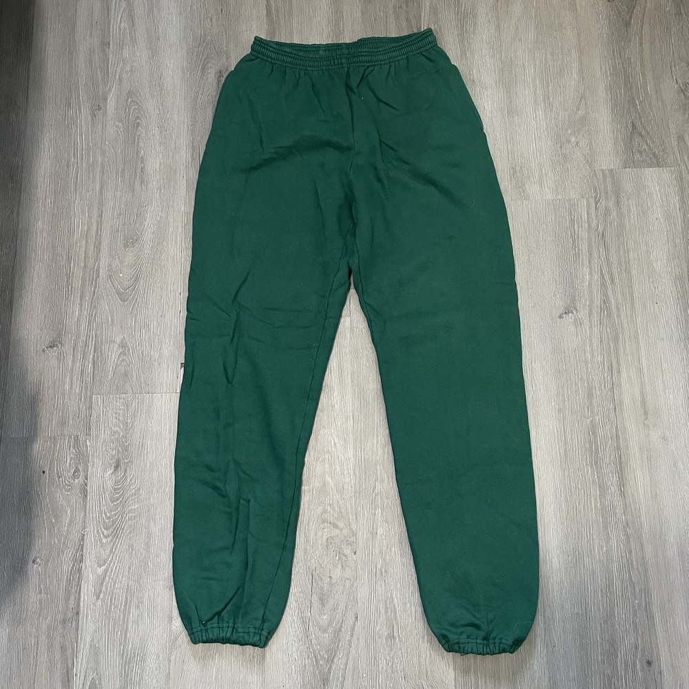 Vintage Russell Athletic L 90s Sweatpants Made in USA Joggers High Cotton Green
